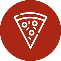 design de ícone criativo de pizza vetor