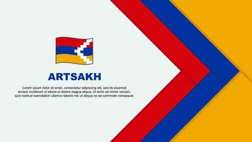 artsakh bandeira abstrato fundo Projeto modelo. artsakh independência dia bandeira desenho animado vetor ilustração. artsakh desenho animado