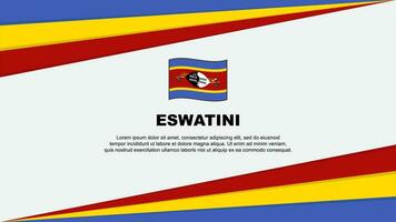 Eswatini bandeira abstrato fundo Projeto modelo. Eswatini independência dia bandeira desenho animado vetor ilustração. Eswatini Projeto