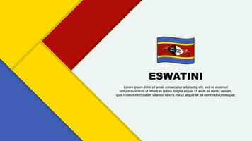 Eswatini bandeira abstrato fundo Projeto modelo. Eswatini independência dia bandeira desenho animado vetor ilustração. Eswatini ilustração