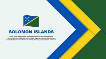 Salomão ilhas bandeira abstrato fundo Projeto modelo. Salomão ilhas independência dia bandeira desenho animado vetor ilustração. Salomão ilhas desenho animado
