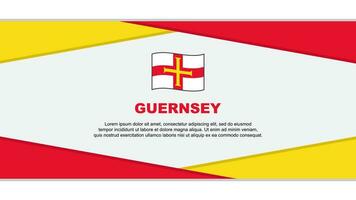 Guernsey bandeira abstrato fundo Projeto modelo. Guernsey independência dia bandeira desenho animado vetor ilustração. Guernsey vetor