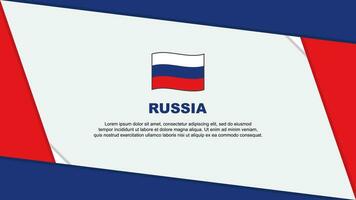 Rússia bandeira abstrato fundo Projeto modelo. Rússia independência dia bandeira desenho animado vetor ilustração. Rússia independência dia