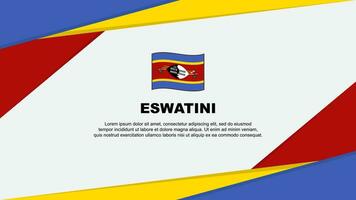 Eswatini bandeira abstrato fundo Projeto modelo. Eswatini independência dia bandeira desenho animado vetor ilustração. Eswatini