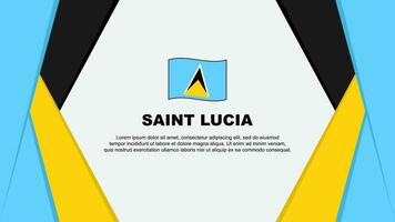 santo lucia bandeira abstrato fundo Projeto modelo. santo lucia independência dia bandeira desenho animado vetor ilustração. santo lucia fundo