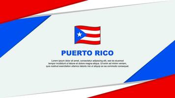 porto rico bandeira abstrato fundo Projeto modelo. porto rico independência dia bandeira desenho animado vetor ilustração. porto rico