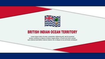britânico indiano oceano território bandeira abstrato fundo Projeto modelo. britânico indiano oceano território independência dia bandeira desenho animado vetor ilustração. vetor