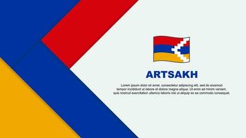 artsakh bandeira abstrato fundo Projeto modelo. artsakh independência dia bandeira desenho animado vetor ilustração. artsakh ilustração