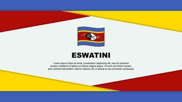 Eswatini bandeira abstrato fundo Projeto modelo. Eswatini independência dia bandeira desenho animado vetor ilustração. Eswatini vetor