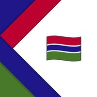 Gâmbia bandeira abstrato fundo Projeto modelo. Gâmbia independência dia bandeira social meios de comunicação publicar. Gâmbia ilustração vetor
