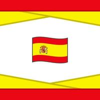 Espanha bandeira abstrato fundo Projeto modelo. Espanha independência dia bandeira social meios de comunicação publicar. Espanha vetor