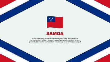 samoa bandeira abstrato fundo Projeto modelo. samoa independência dia bandeira desenho animado vetor ilustração. samoa modelo