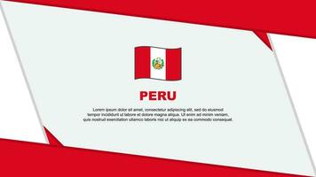 Peru bandeira abstrato fundo Projeto modelo. Peru independência dia bandeira desenho animado vetor ilustração. independência dia