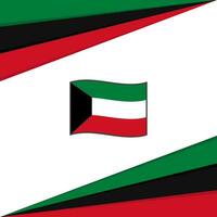 Kuwait bandeira abstrato fundo Projeto modelo. Kuwait independência dia bandeira social meios de comunicação publicar. Kuwait bandeira vetor
