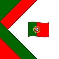 Portugal bandeira abstrato fundo Projeto modelo. Portugal independência dia bandeira social meios de comunicação publicar. Portugal vetor