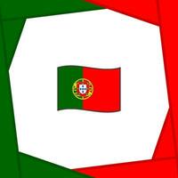 Portugal bandeira abstrato fundo Projeto modelo. Portugal independência dia bandeira social meios de comunicação publicar. Portugal independência dia vetor