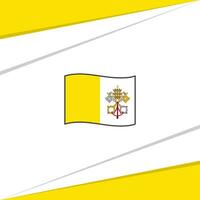 Vaticano cidade bandeira abstrato fundo Projeto modelo. Vaticano cidade independência dia bandeira social meios de comunicação publicar. Vaticano cidade bandeira vetor