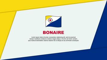 bonaire bandeira abstrato fundo Projeto modelo. bonaire independência dia bandeira desenho animado vetor ilustração. bonaire bandeira