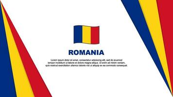 romênia bandeira abstrato fundo Projeto modelo. romênia independência dia bandeira desenho animado vetor ilustração. romênia bandeira