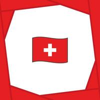 Suíça bandeira abstrato fundo Projeto modelo. Suíça independência dia bandeira social meios de comunicação publicar. Suíça bandeira vetor
