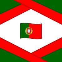 Portugal bandeira abstrato fundo Projeto modelo. Portugal independência dia bandeira social meios de comunicação publicar. Portugal ilustração vetor