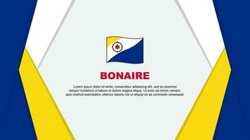 bonaire bandeira abstrato fundo Projeto modelo. bonaire independência dia bandeira desenho animado vetor ilustração. bonaire fundo