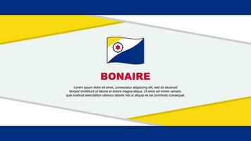 bonaire bandeira abstrato fundo Projeto modelo. bonaire independência dia bandeira desenho animado vetor ilustração. bonaire vetor