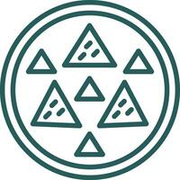 design de ícone de vetor de nachos