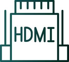 hdmi vetor ícone Projeto