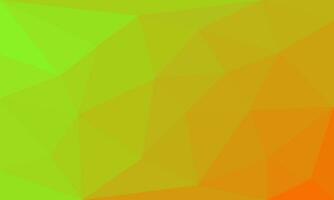 abstrato geométrico verde e laranja gradiente com triângulo baixo polígono textura. moderno vetor ilustração fundo modelo