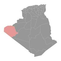 tindouf província mapa, administrativo divisão do Argélia. vetor