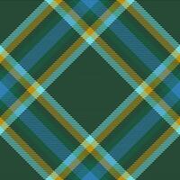 têxtil fundo vetor do xadrez Verifica textura com uma tartan padronizar desatado tecido.