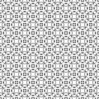 textura padrão sem costura preto e branco. design gráfico ornamental em tons de cinza. ornamentos em mosaico. modelo de padrão. vetor