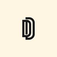 ilustração de design de modelo de vetor de logotipo dd