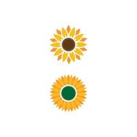 vetor de modelo de logotipo de flor de sol