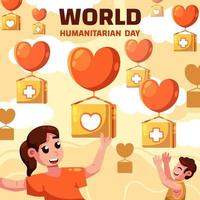 feliz dia humanitário vetor