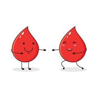 ilustração do ícone de gotas de sangue vetor