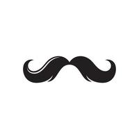bigode conjunto de ícones para barbearia com logotipo de barbeiro e design retro vetor