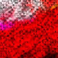 textura vector vermelho claro com linhas, triângulos.