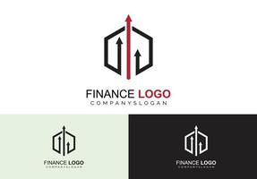 conceito de logotipo financeiro vetor