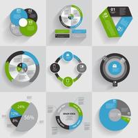 coleção de modelos de infográfico para negócios vetor illustra