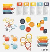 coleção de modelos de infográfico para negócios vetor illustra