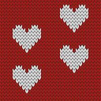 vermelho fundo e branco tricotado padronizar. tricotado vetor padronizar. desatado gradiente padronizar para roupas, invólucro papel, pano de fundo, fundo, presente cartão.
