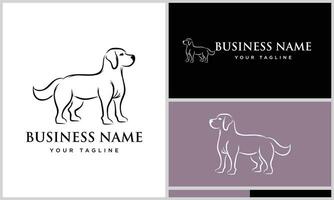 vetor labrador retriever logotipo modelo