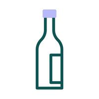 vidro vinho ícone duotônico verde roxa cor Páscoa símbolo ilustração. vetor