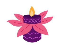 diwali luminária flor forma vetor ilustração