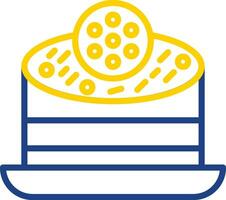 Oreo bolo de queijo vetor ícone Projeto