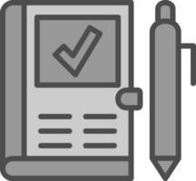 design de ícone vetorial de lista de verificação vetor