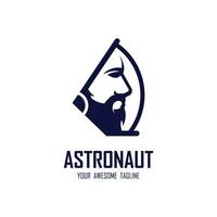 astronauta logotipo vetor ícone ilustração Projeto