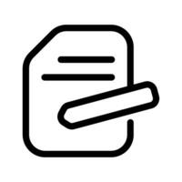 editar documento ícone vetor símbolo Projeto ilustração